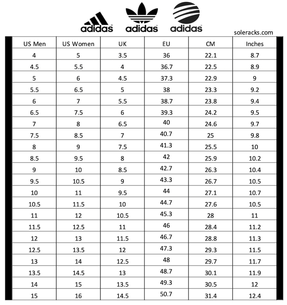 Adidas Men s Vs Women s Sizing Get To Know Which Is Right For You 